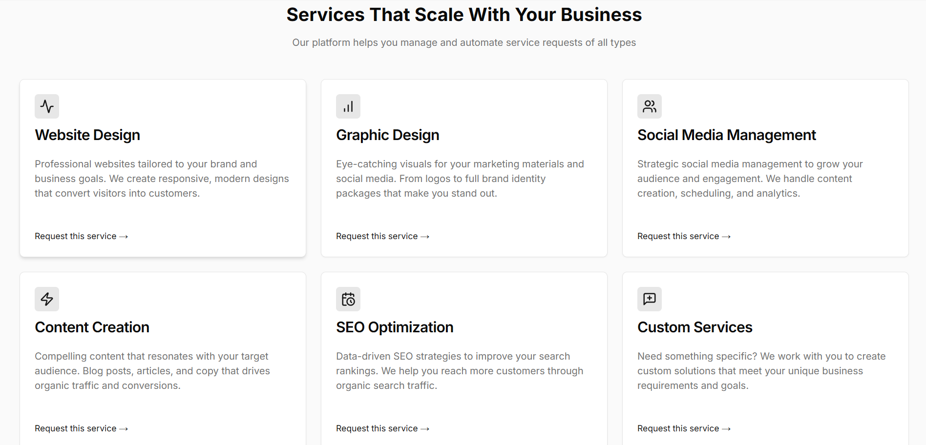 Service Portal preview 2