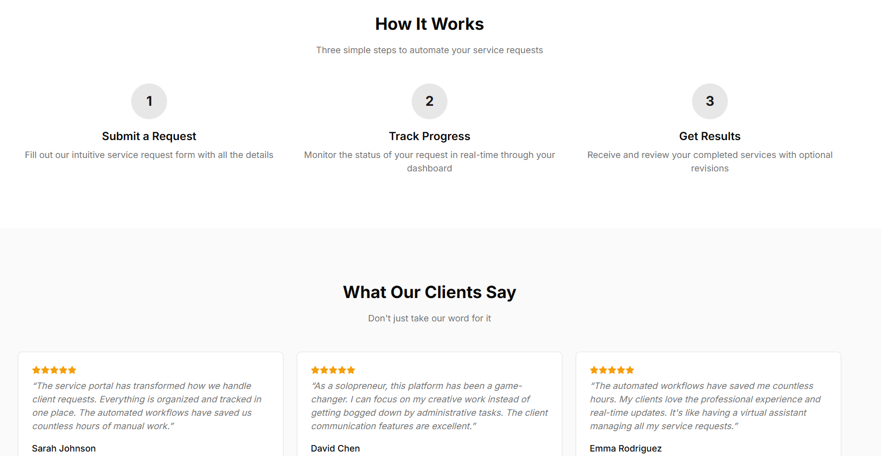 Service Portal preview 3